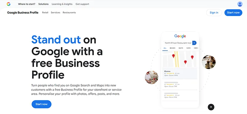 access official google business interface