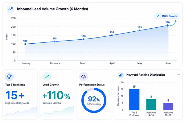 Local SEO case study done for a real estate company in Delhi NCR